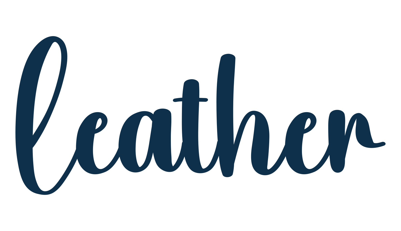 Leather (leather-3), fancy decorative font preview