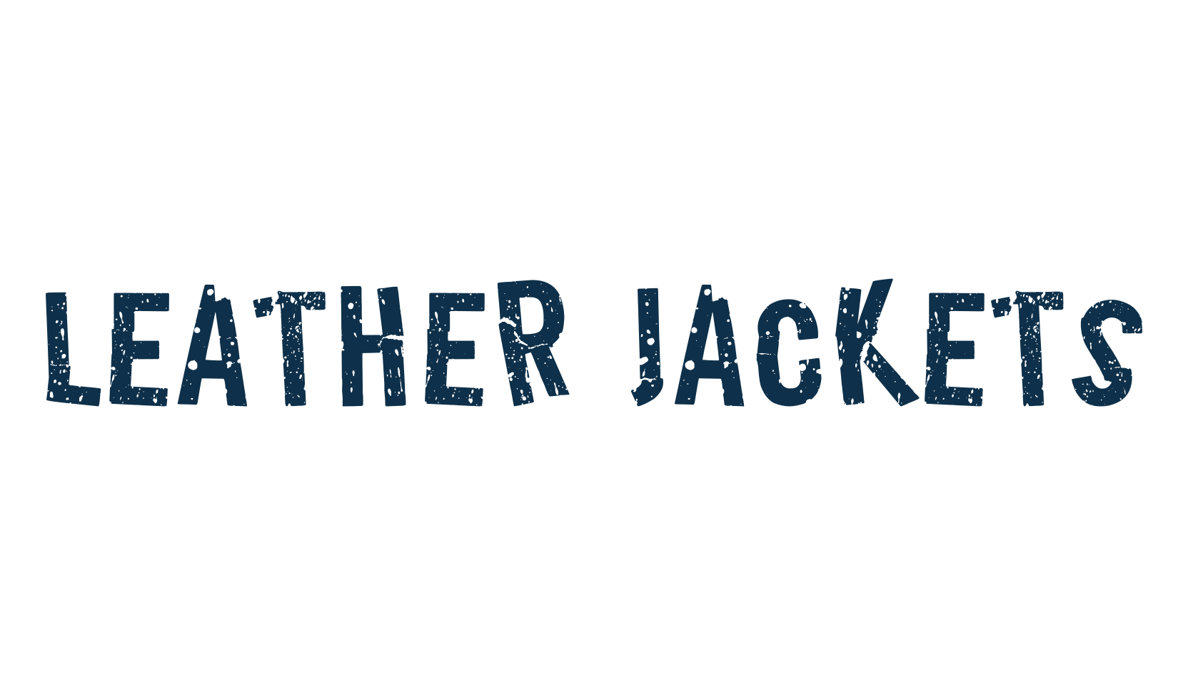 Leather Jackets, destroy font preview