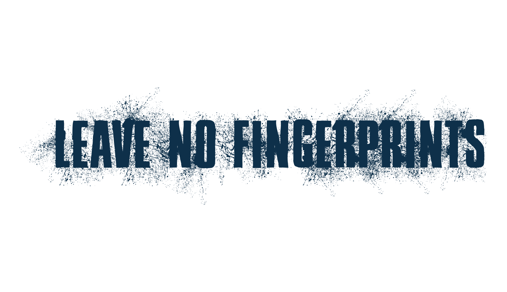 Leave No Fingerprints, fancy destroy decorative font preview