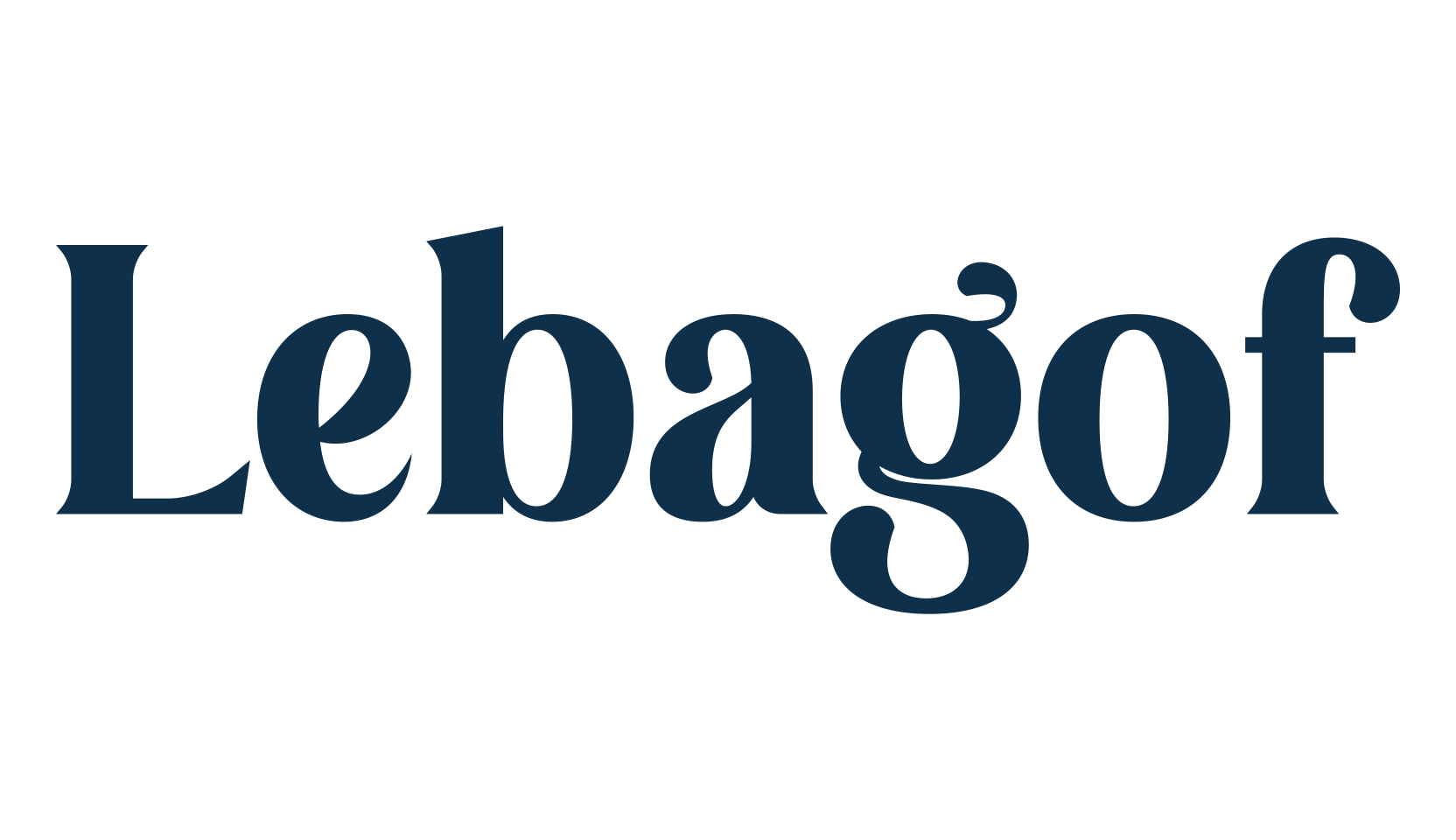 Lebagof, serif font preview