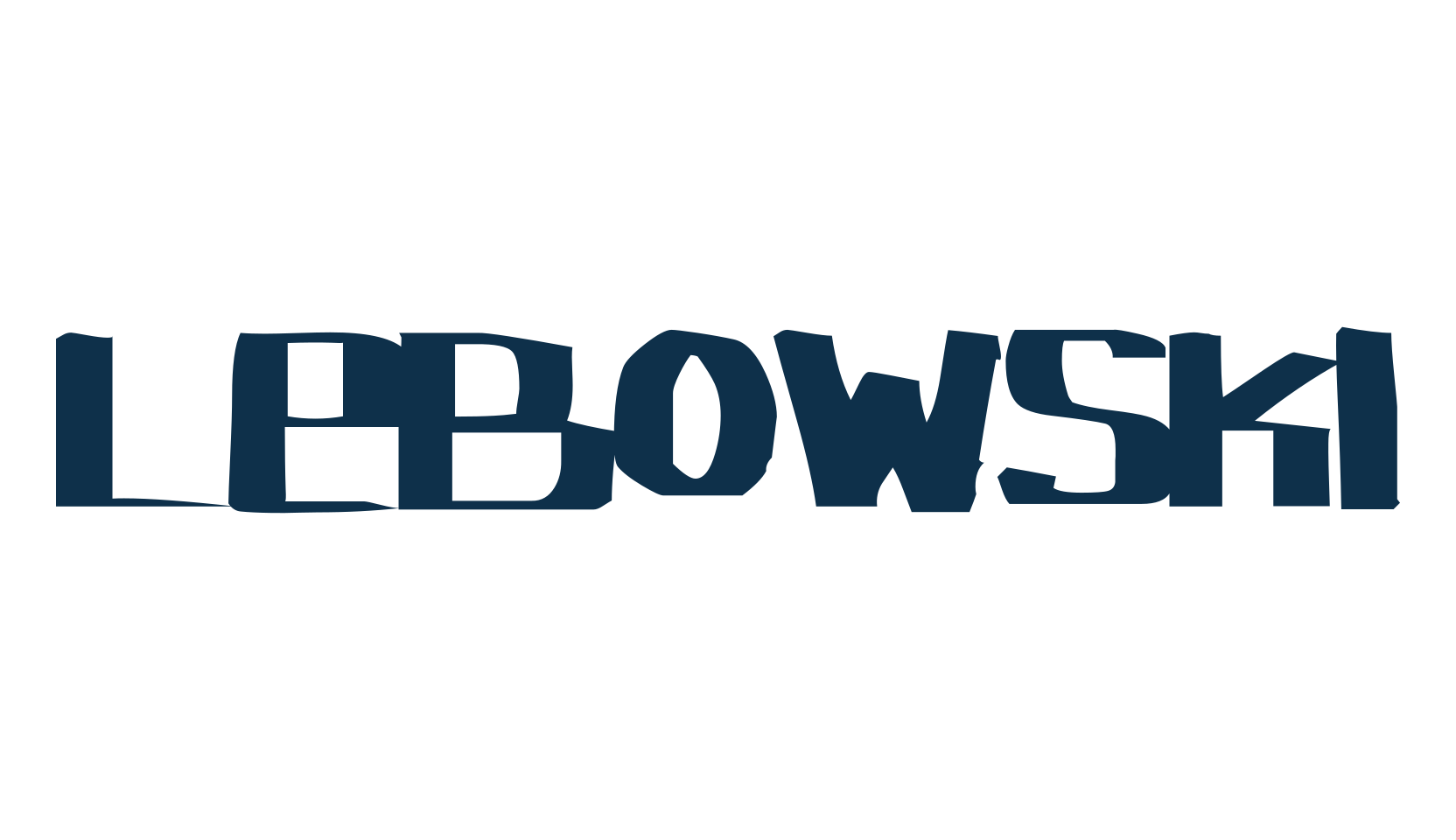 Lebowski, eroded font preview