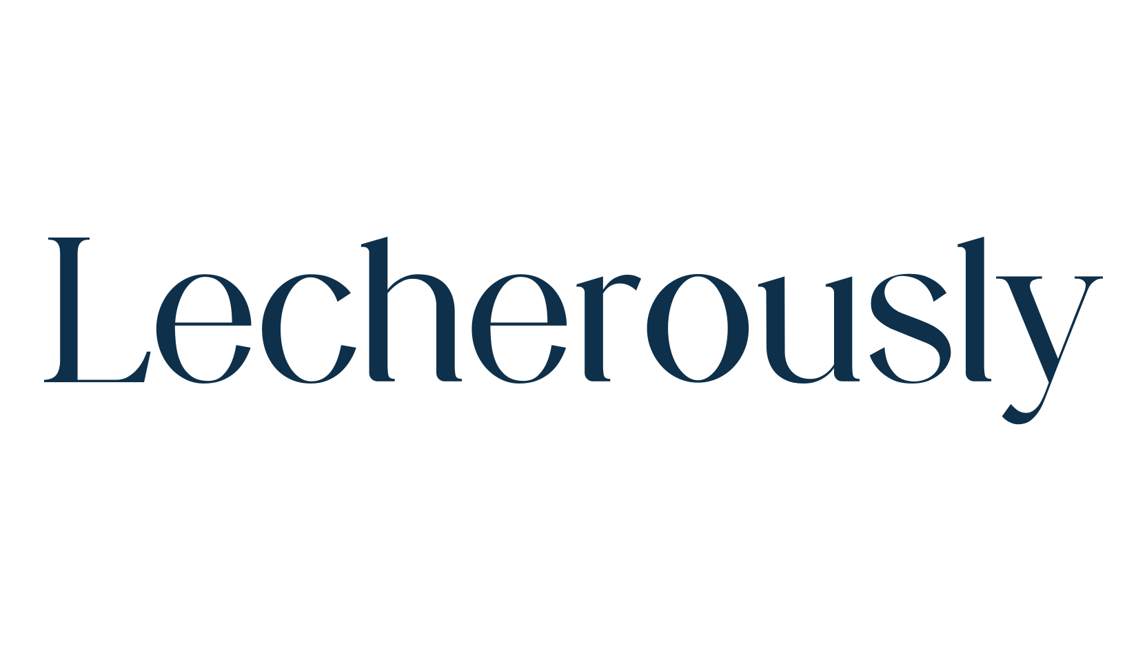 Lecherously, serif font preview