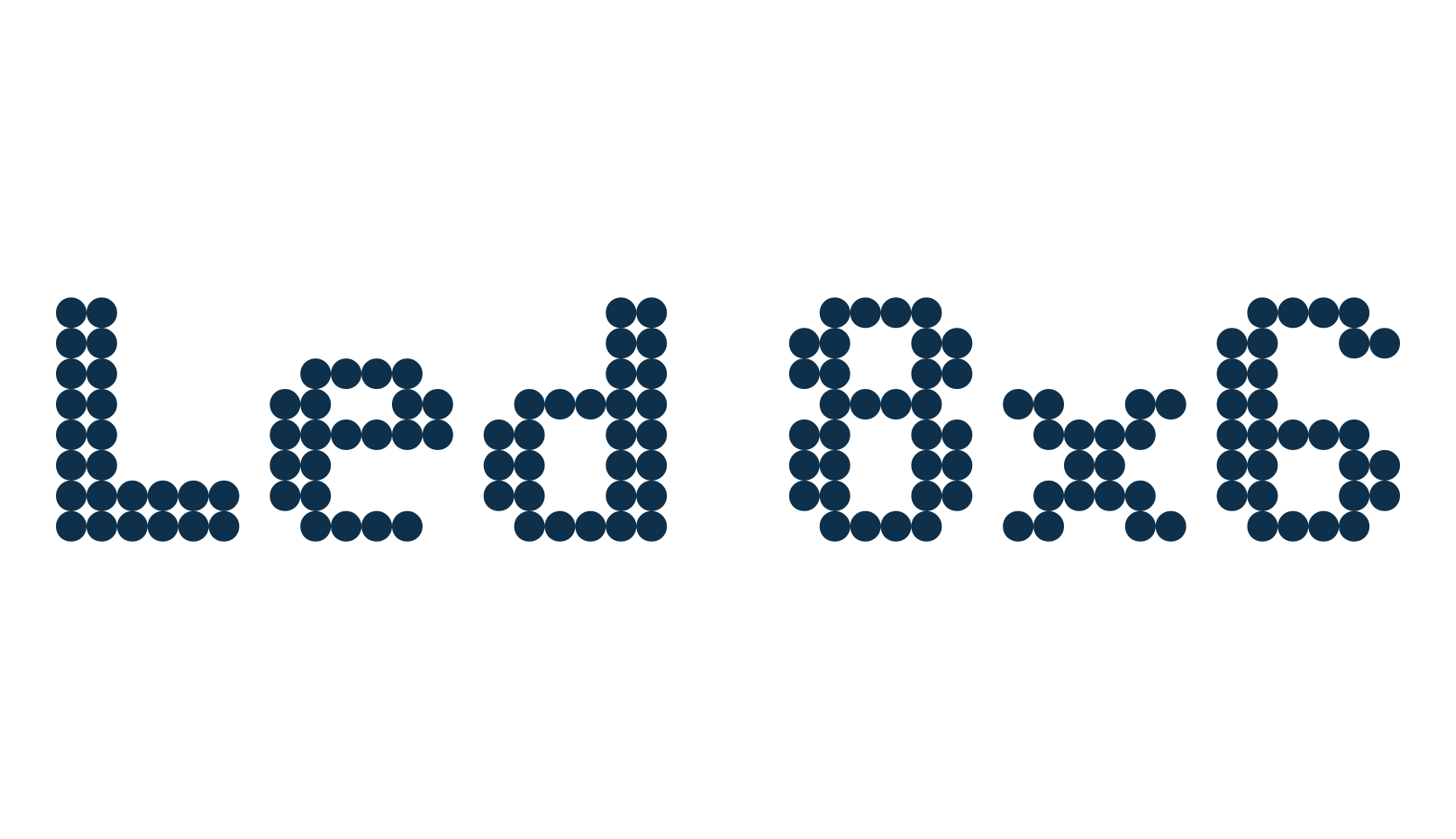 Led 8x6, lcd font preview