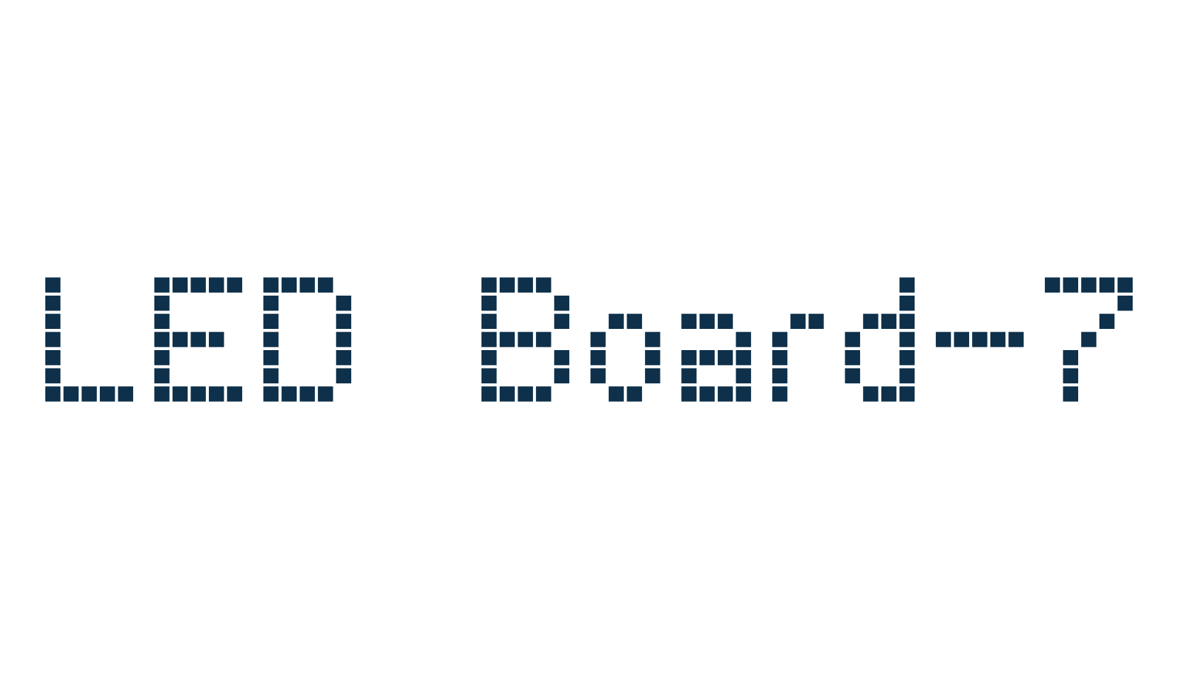 LED Board-7, lcd font preview