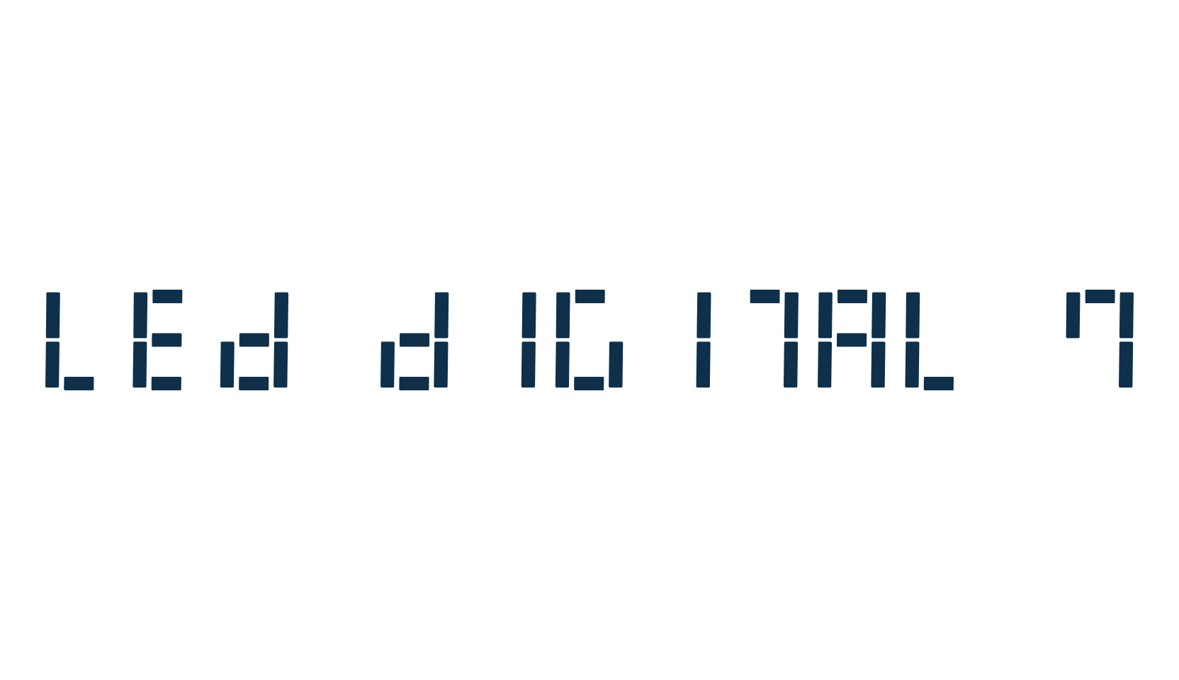 LED Digital 7, lcd font preview