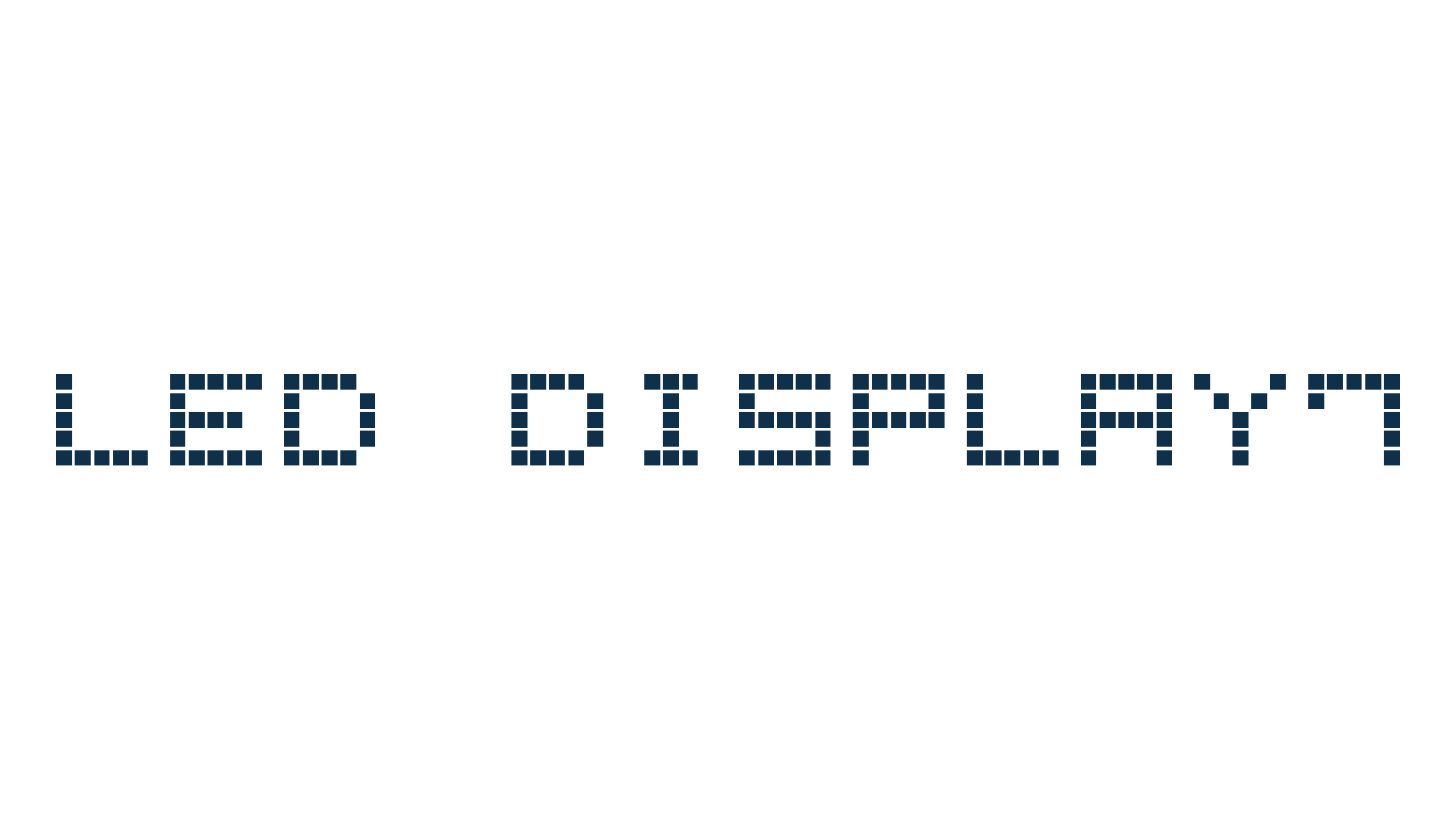 LED Display7, lcd font preview