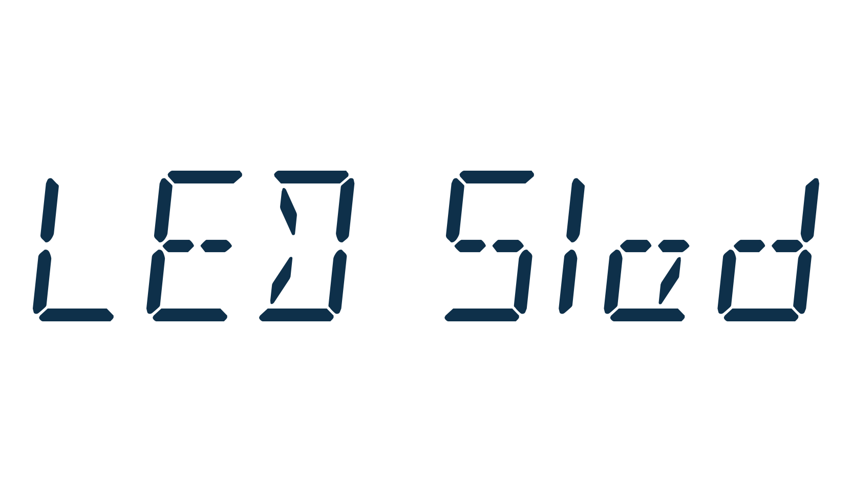 LED Sled, lcd font preview