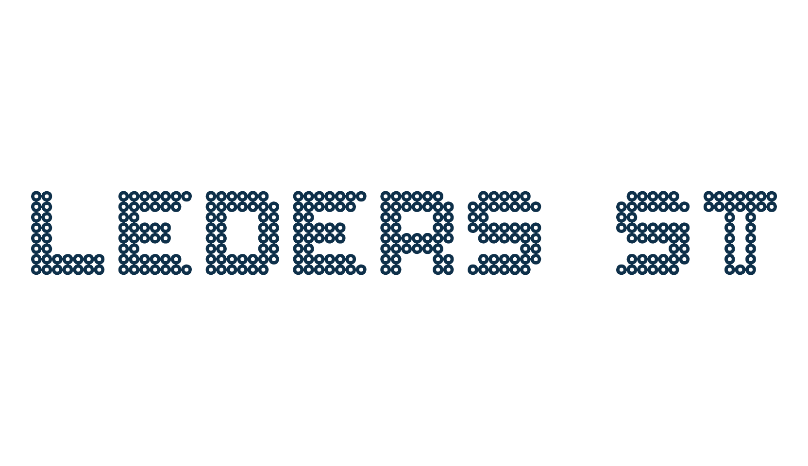 Leders ST, lcd font preview