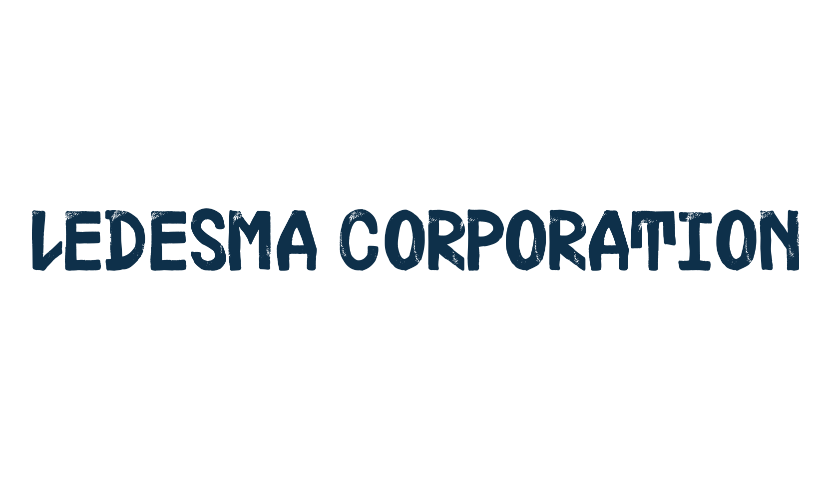 Ledesma Corporation, fancy eroded decorative font preview