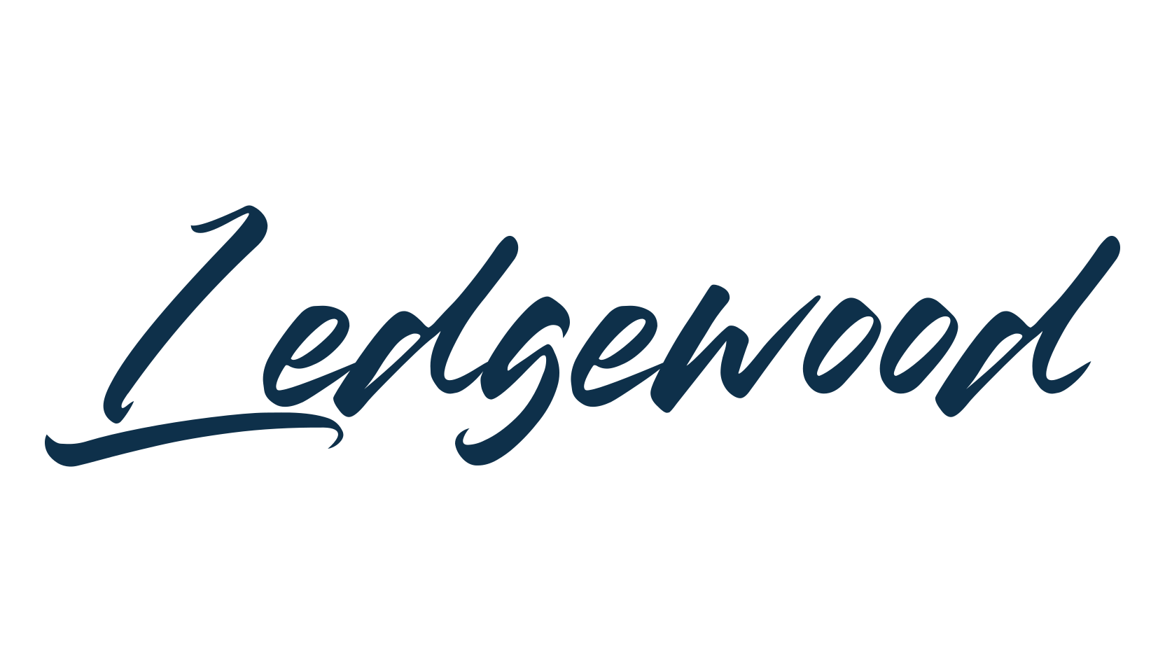 Ledgewood, handwriting font preview