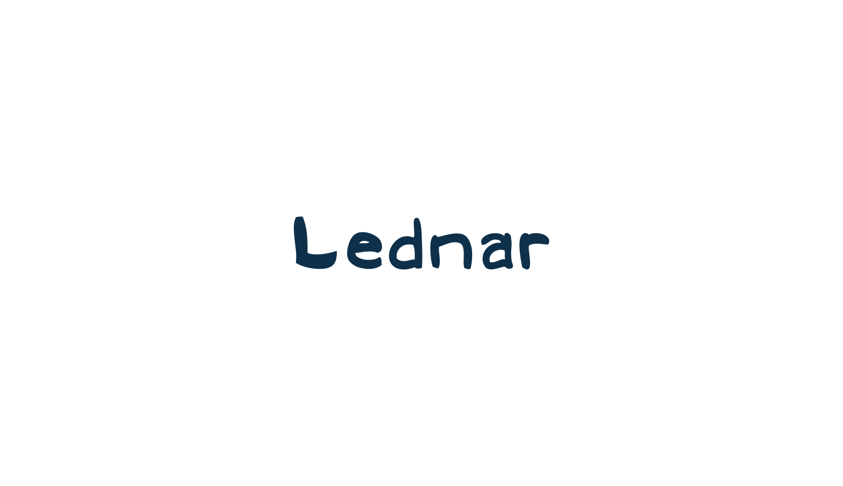 Lednar, fancy decorative font preview