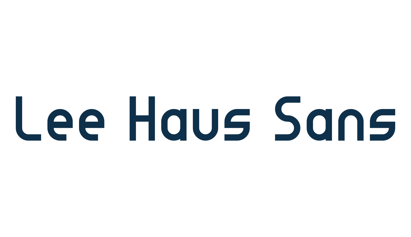 Lee Haus Sans, basic sans serif font preview