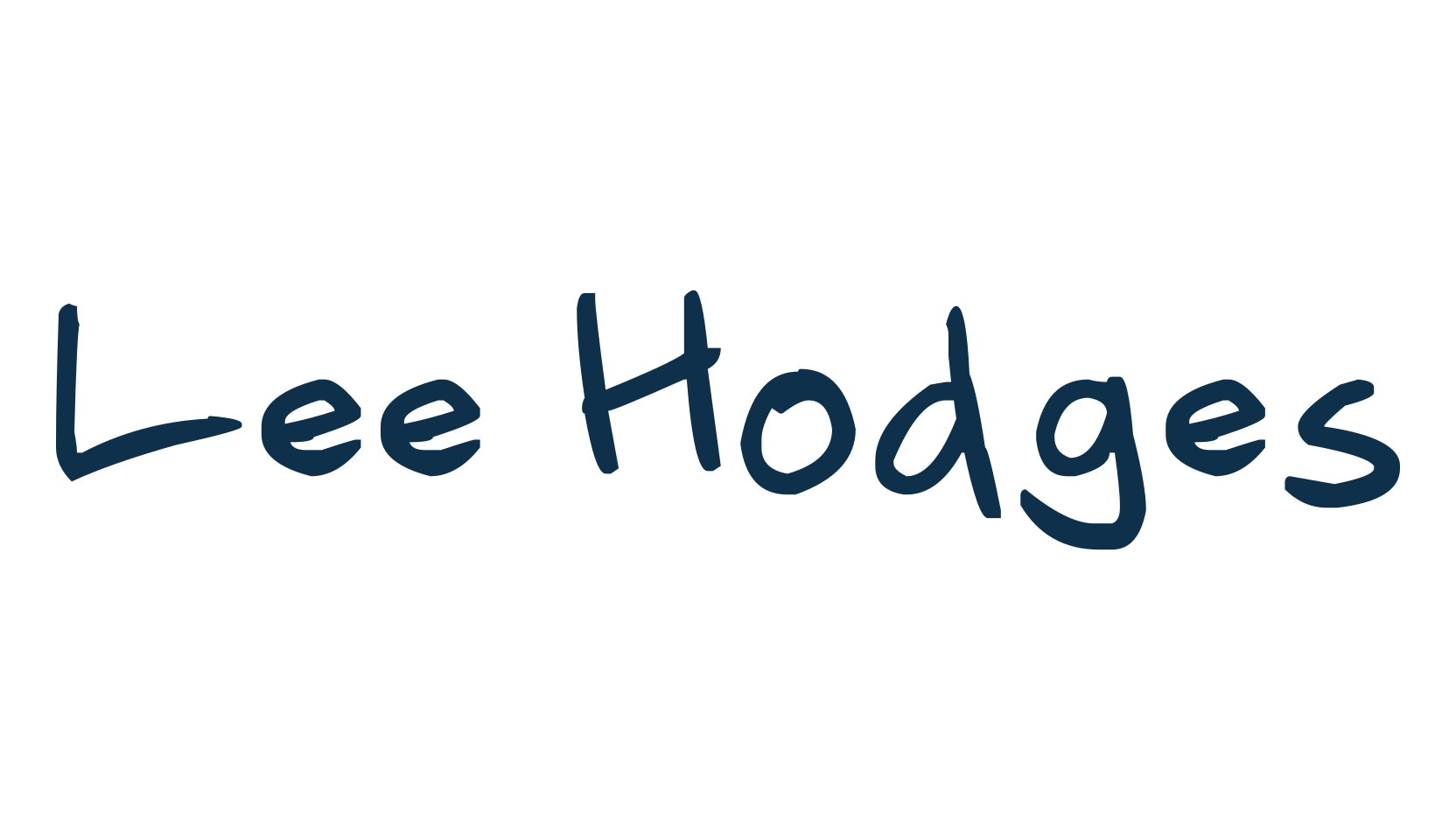 Lee Hodges, handwriting font preview