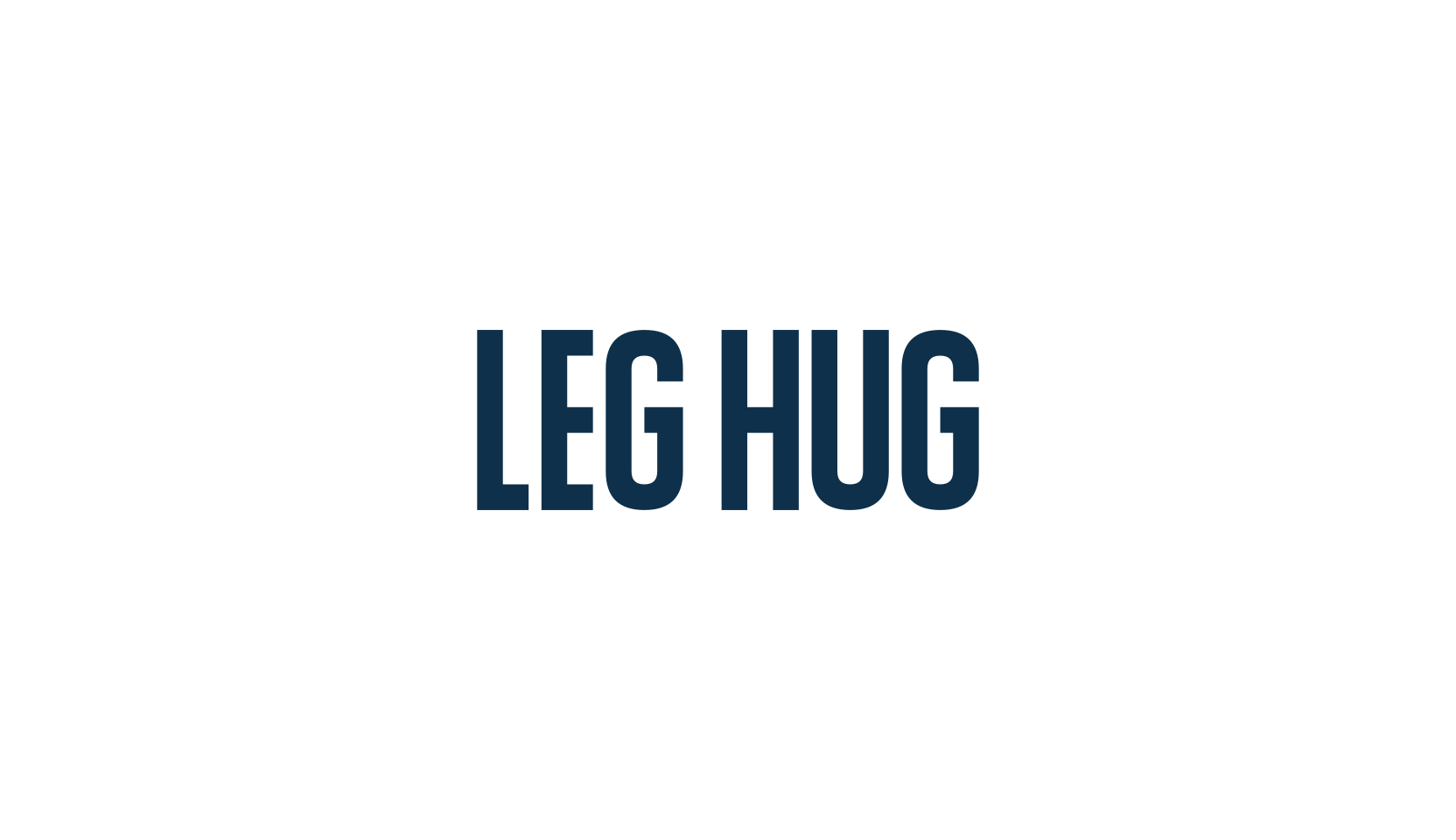 Leg Hug, basic sans serif font preview