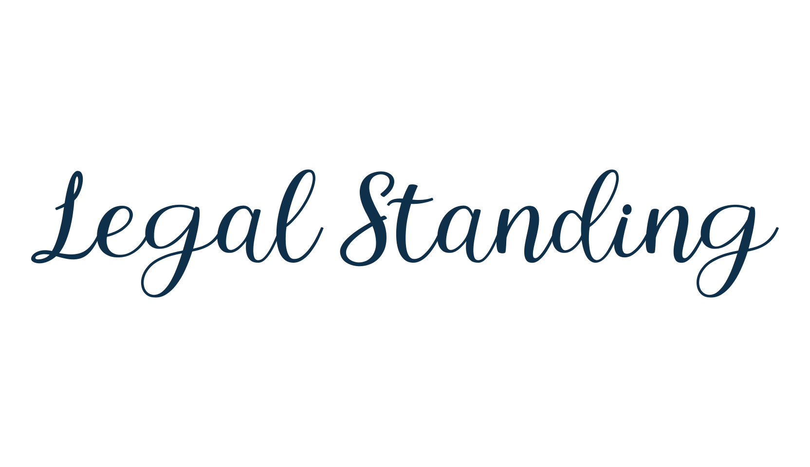 Legal Standing, script calligraphy fancy decorative font preview