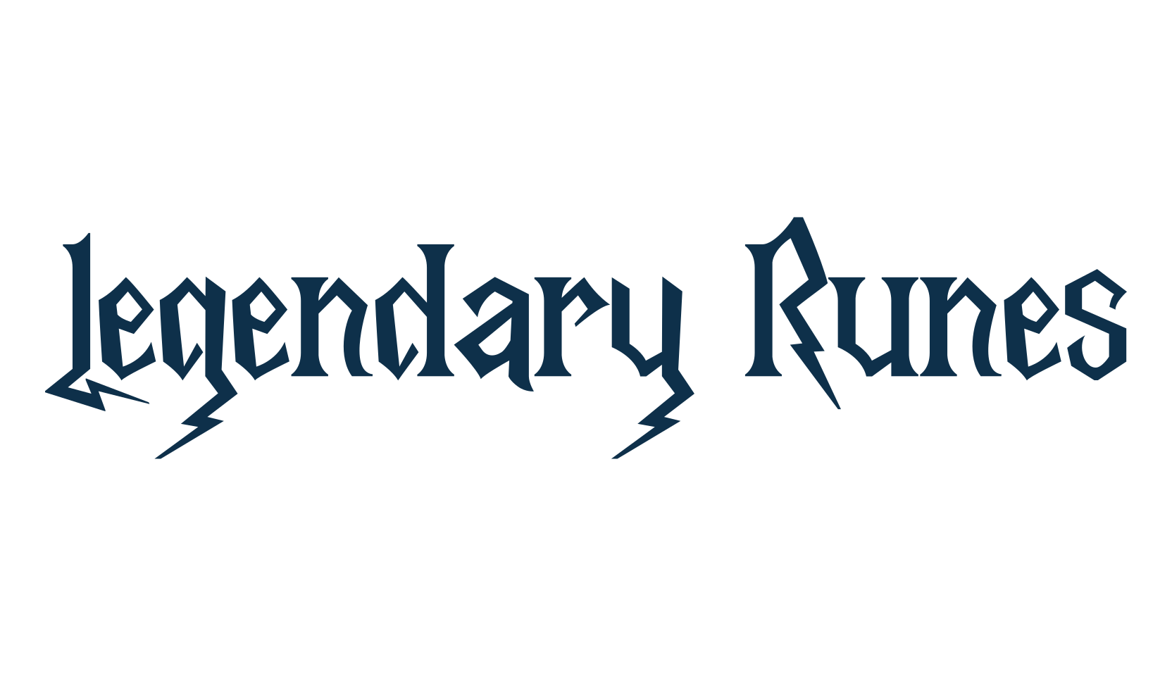 Legendary Runes, various font preview