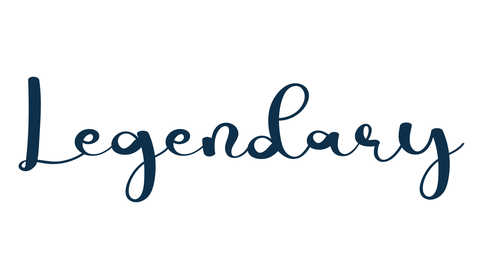 Legendary, script calligraphy fancy decorative font preview