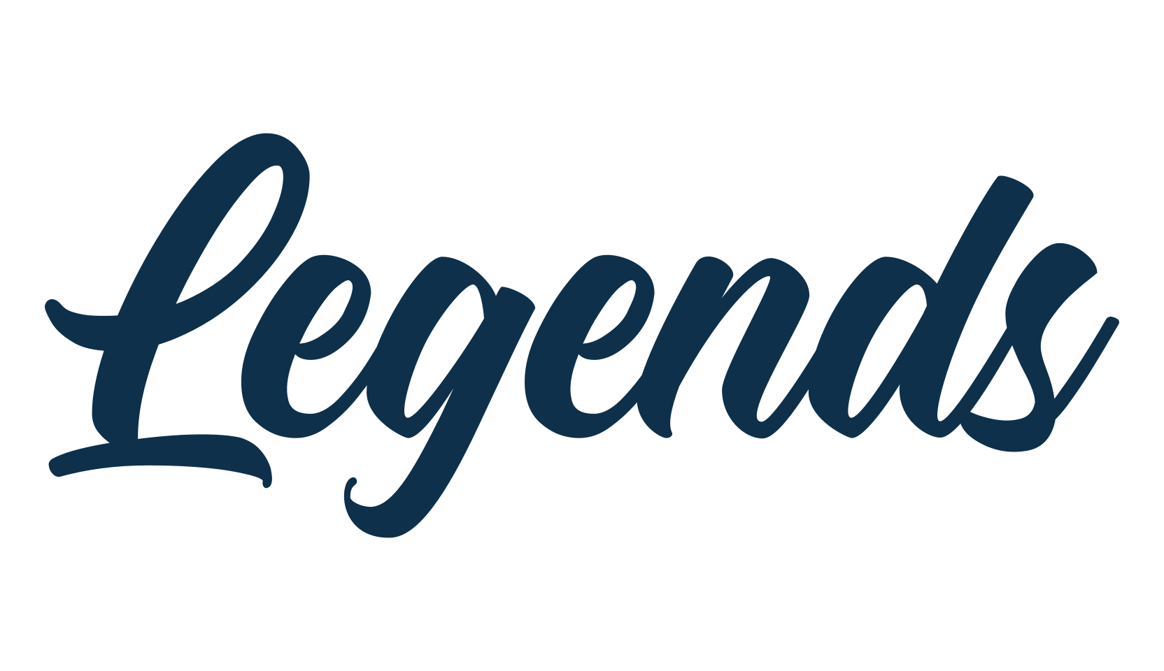 Legends, script brush fancy decorative calligraphy font preview