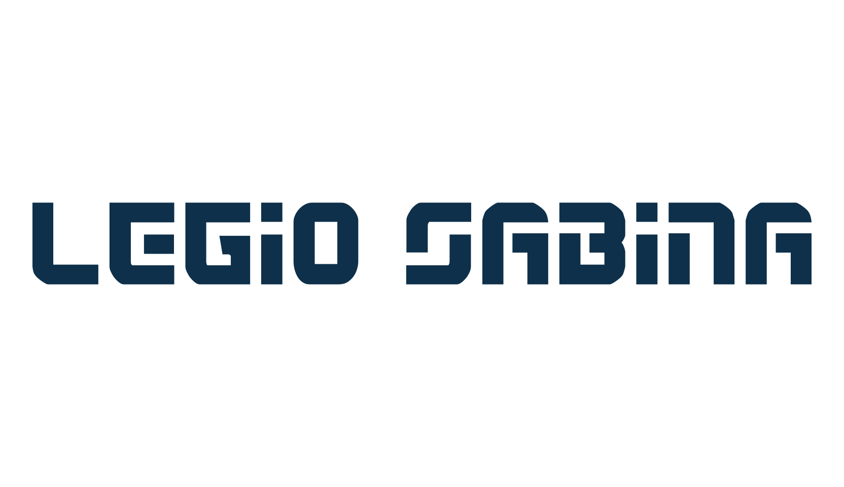 Legio Sabina, techno sci-fi font preview