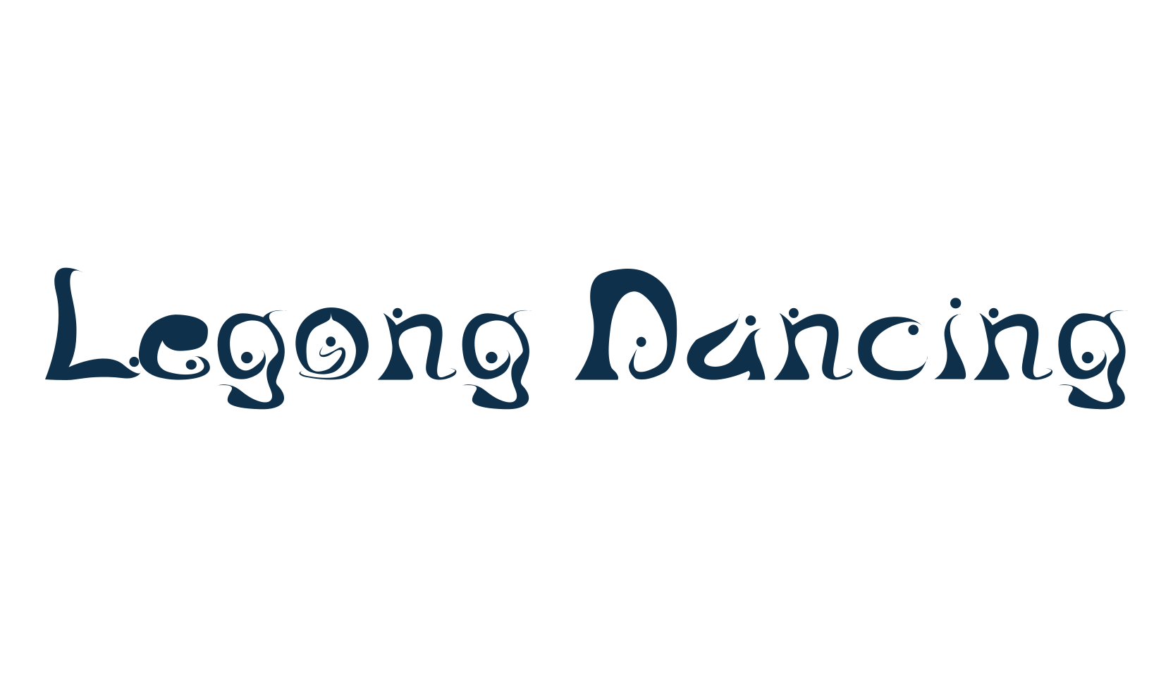 Legong Dancing, fancy decorative font preview