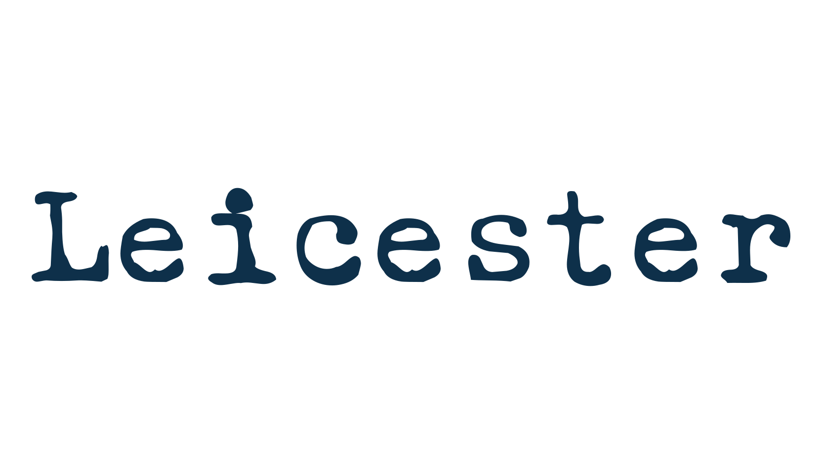 Leicester, fancy typewriter decorative font preview