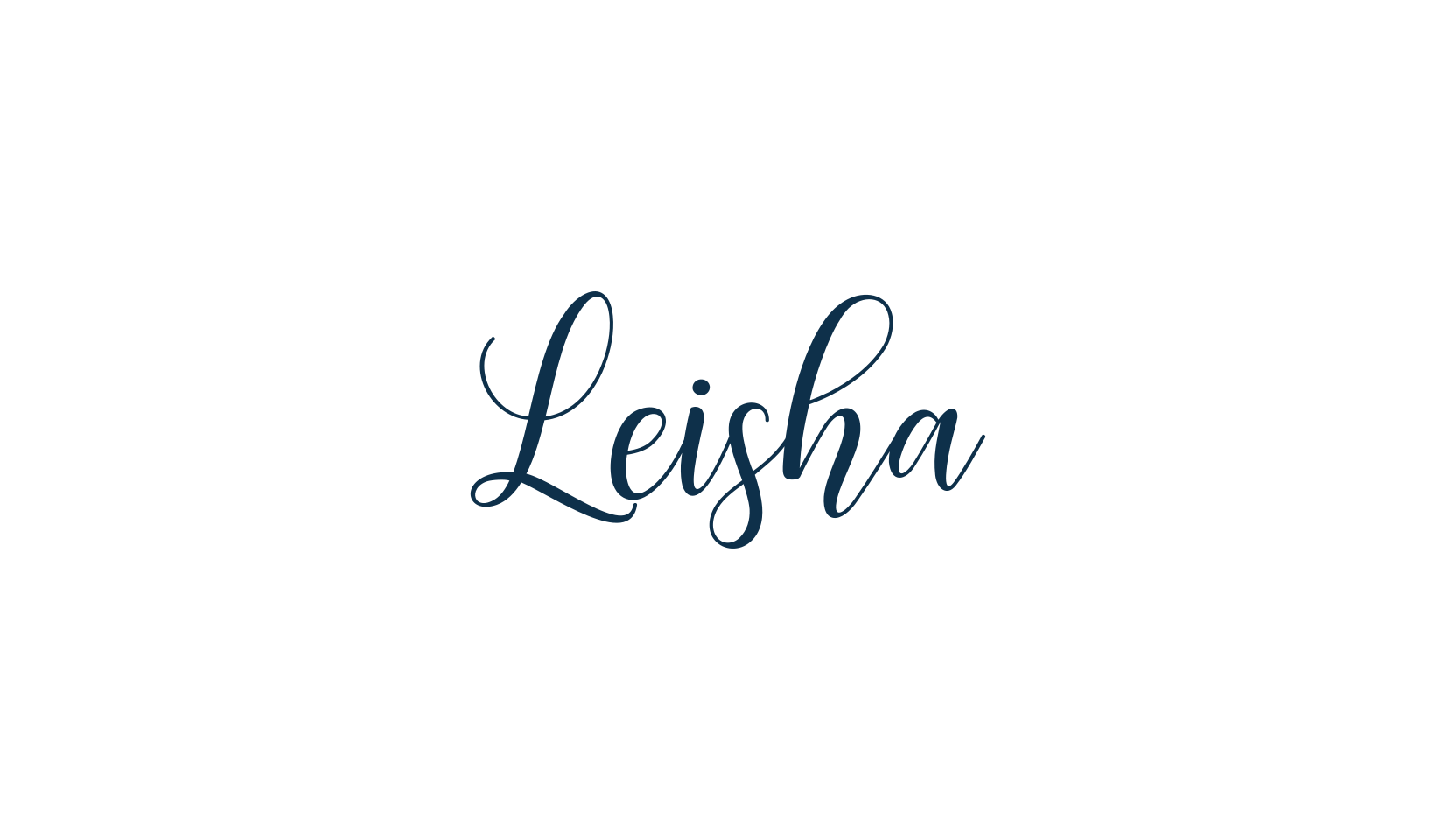 Leisha, script calligraphy fancy decorative font preview
