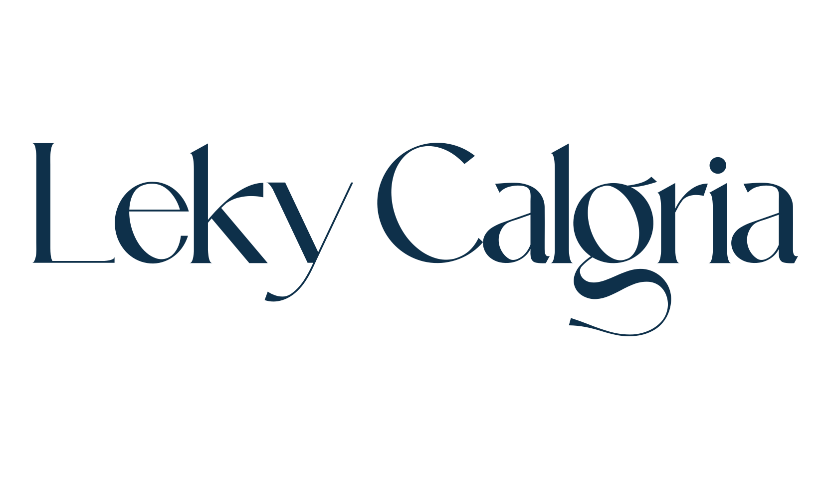 Leky Calgria, basic serif font preview