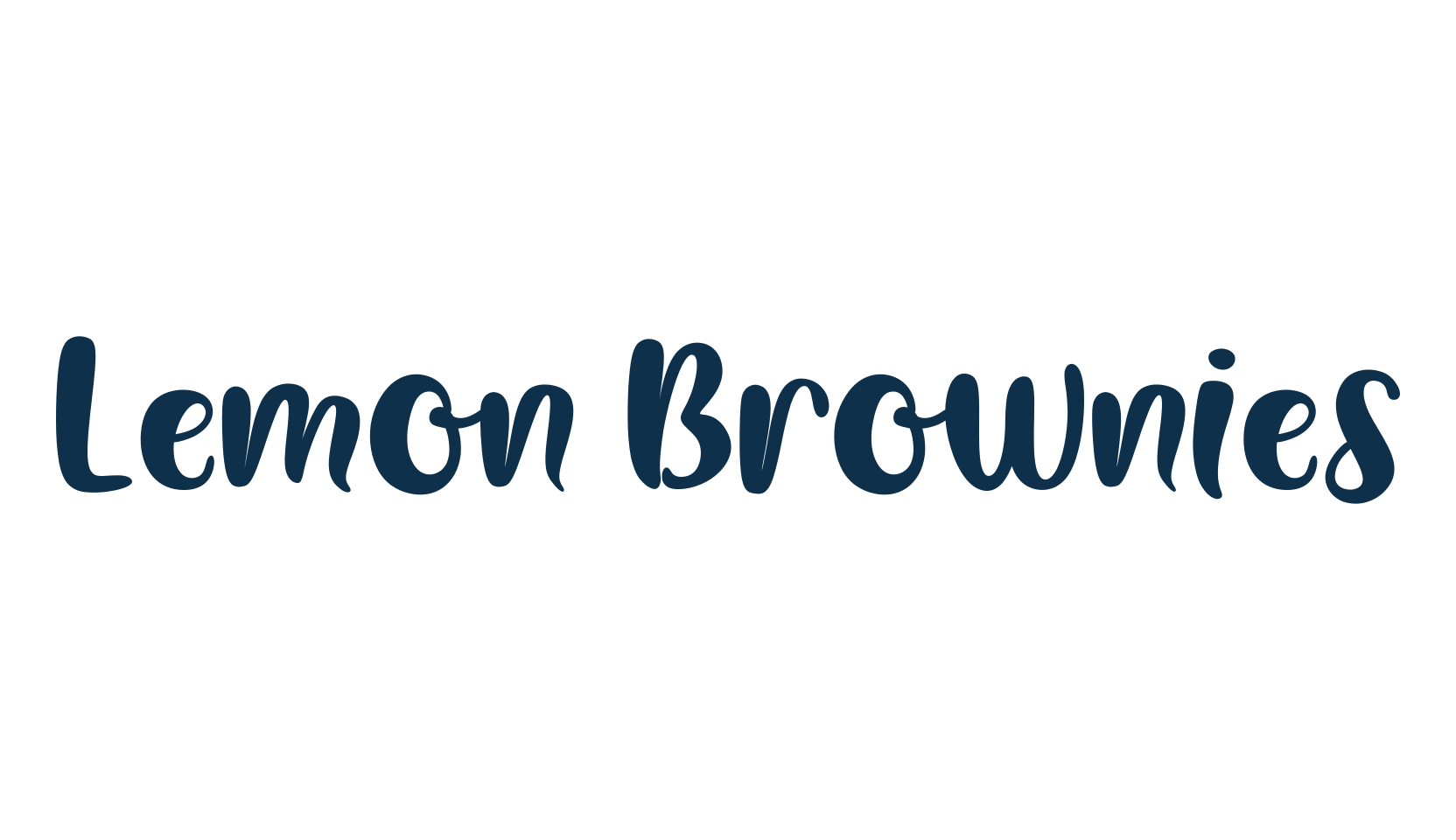 Lemon Brownies, fancy various decorative script calligraphy font preview