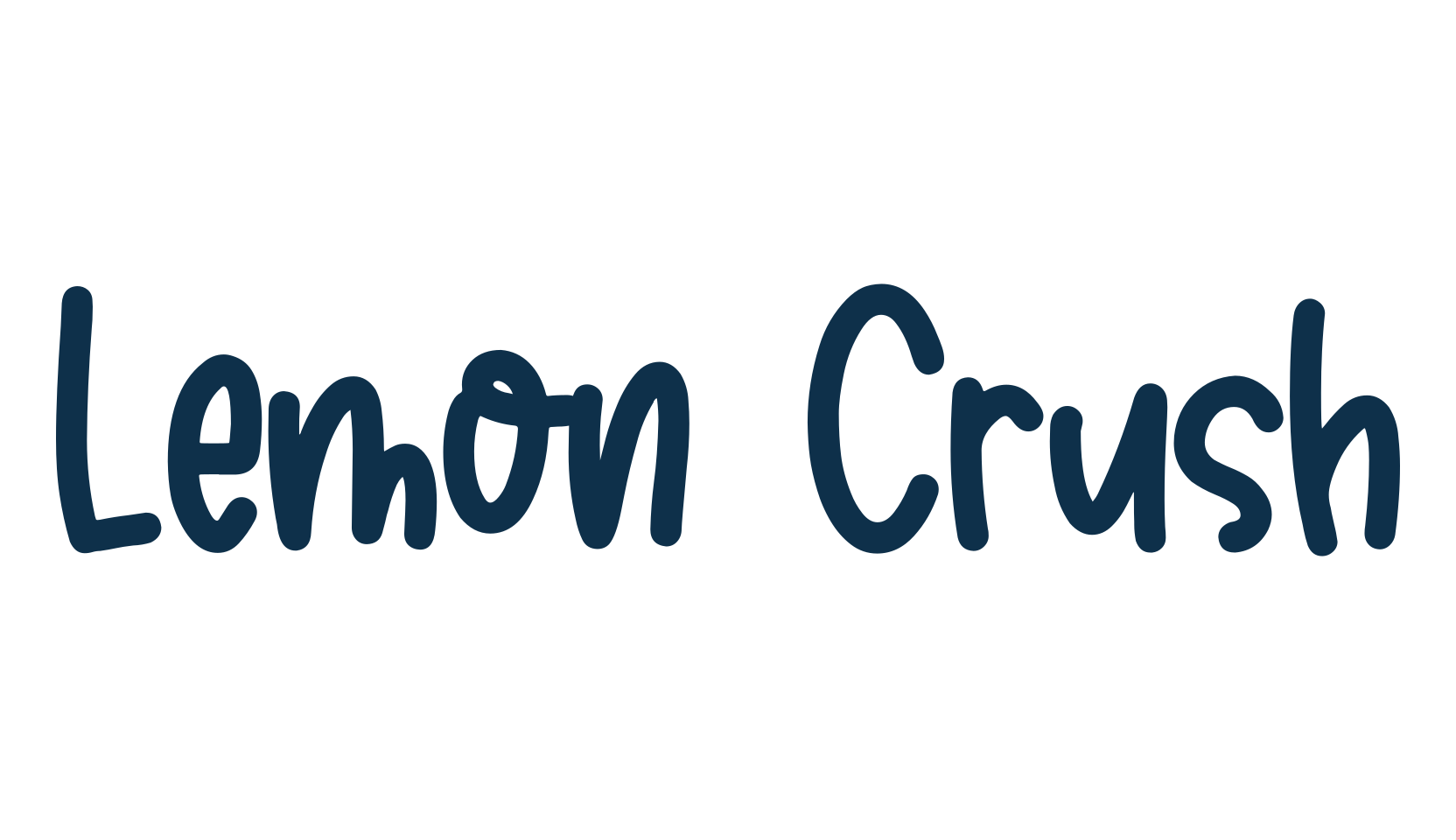 Lemon Crush, script handwritten fancy decorative calligraphy font preview
