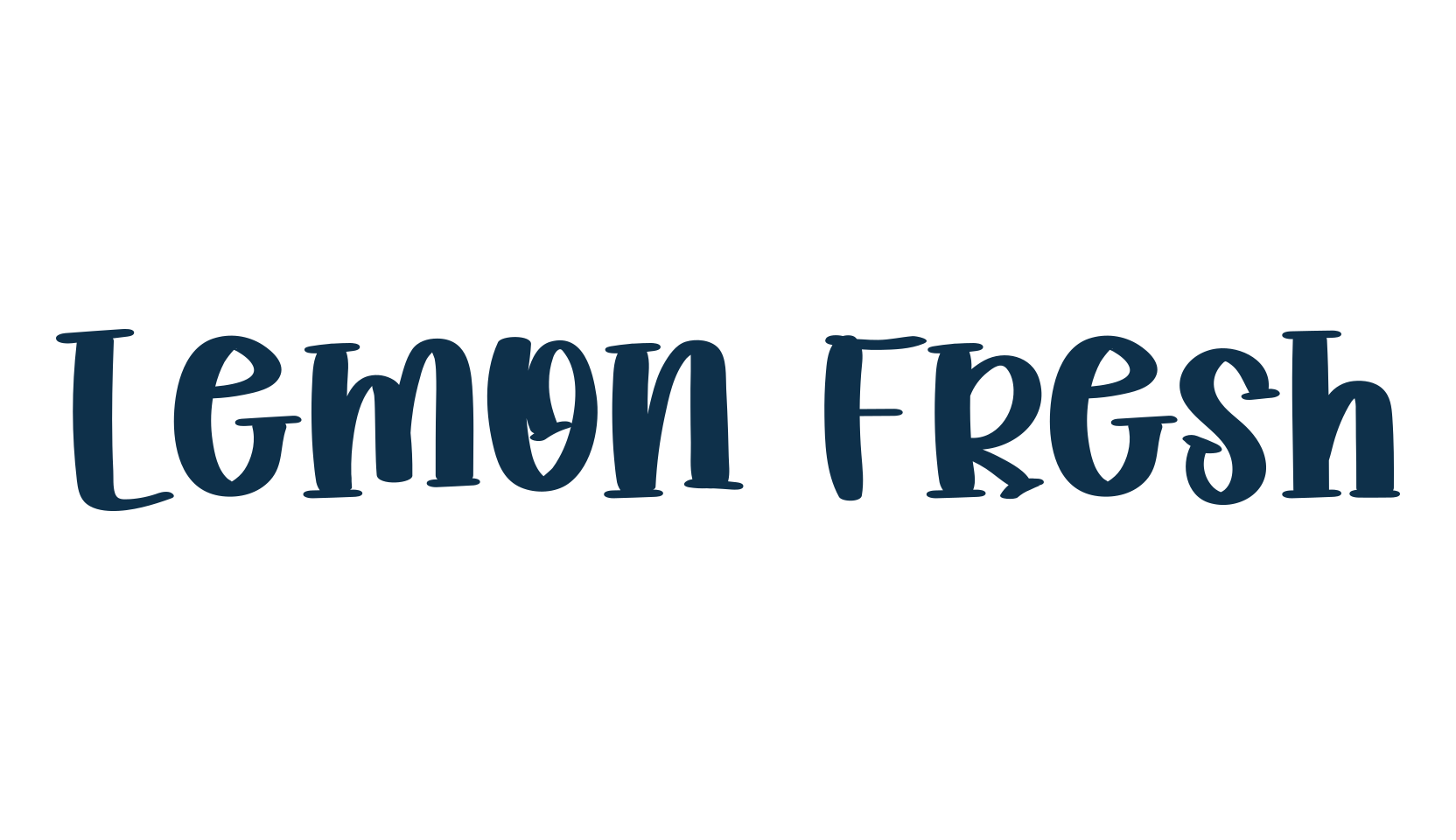 Lemon Fresh, fancy cartoon decorative font preview