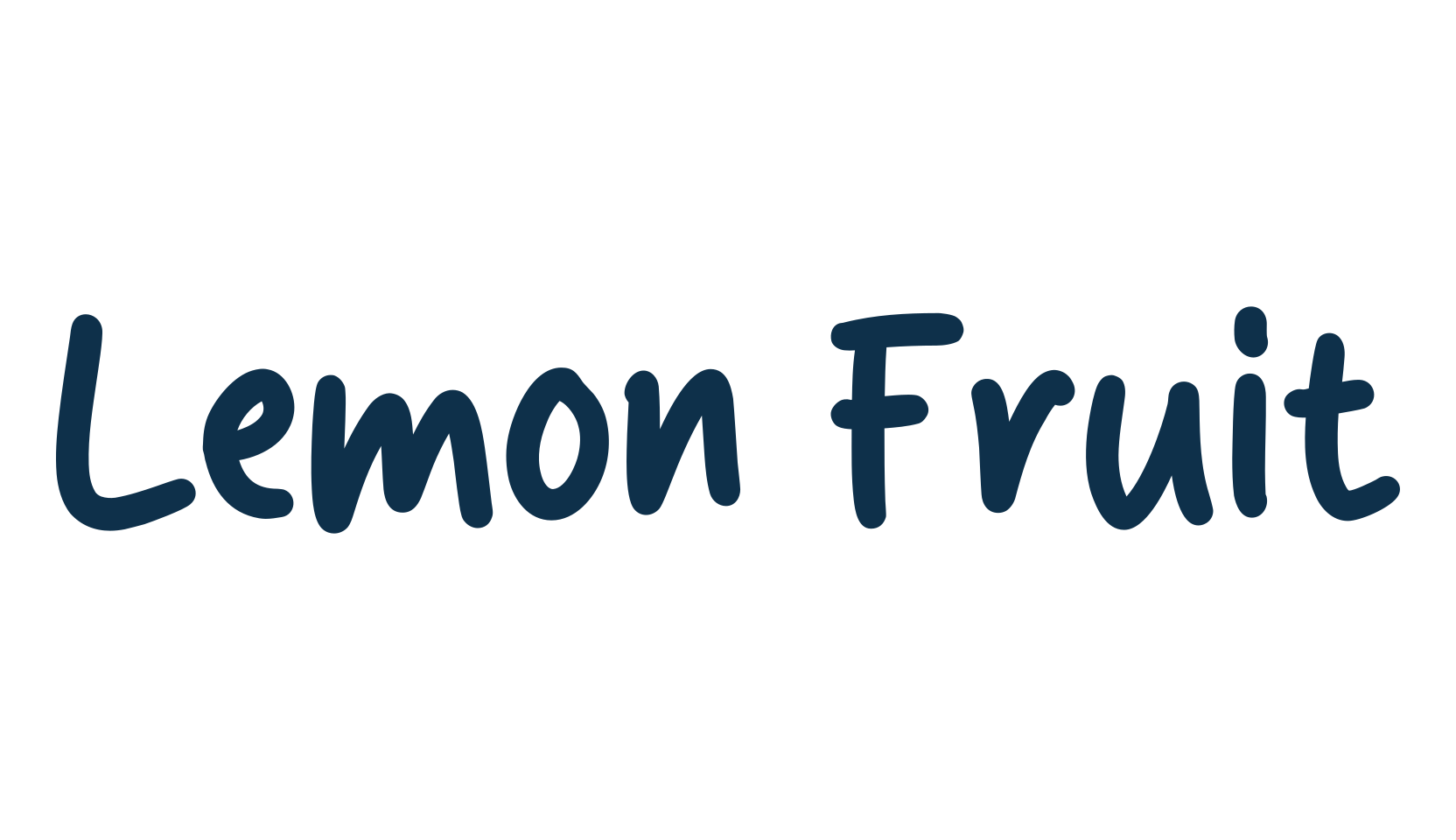 Lemon Fruit, handwriting font preview