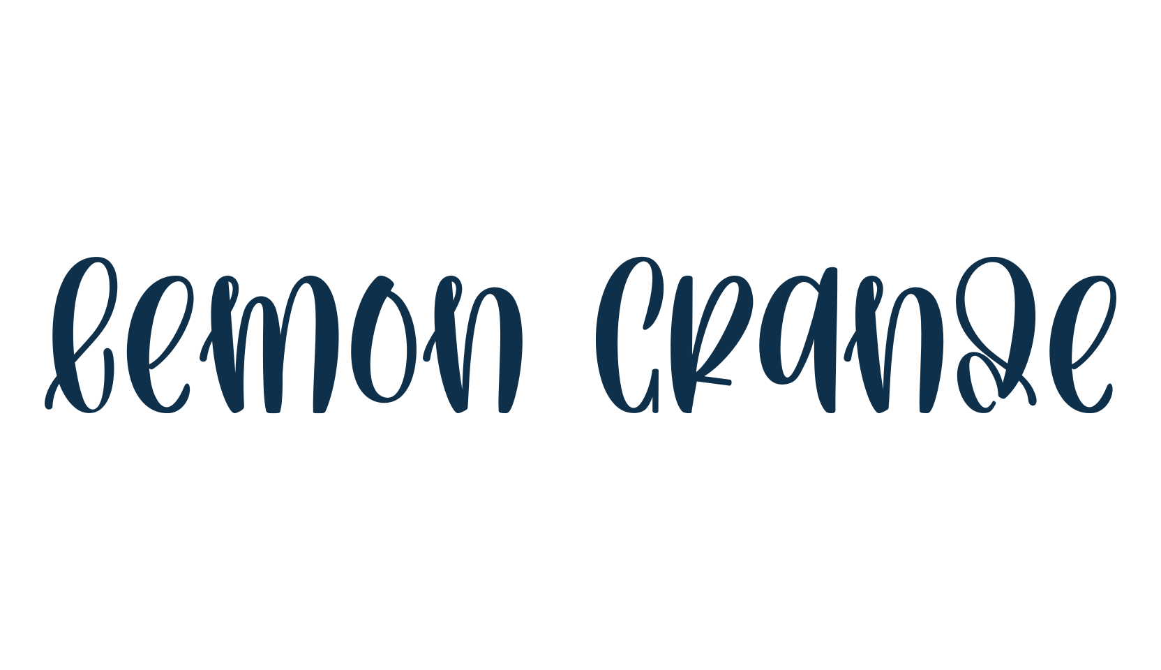 Lemon Grande, display market font preview