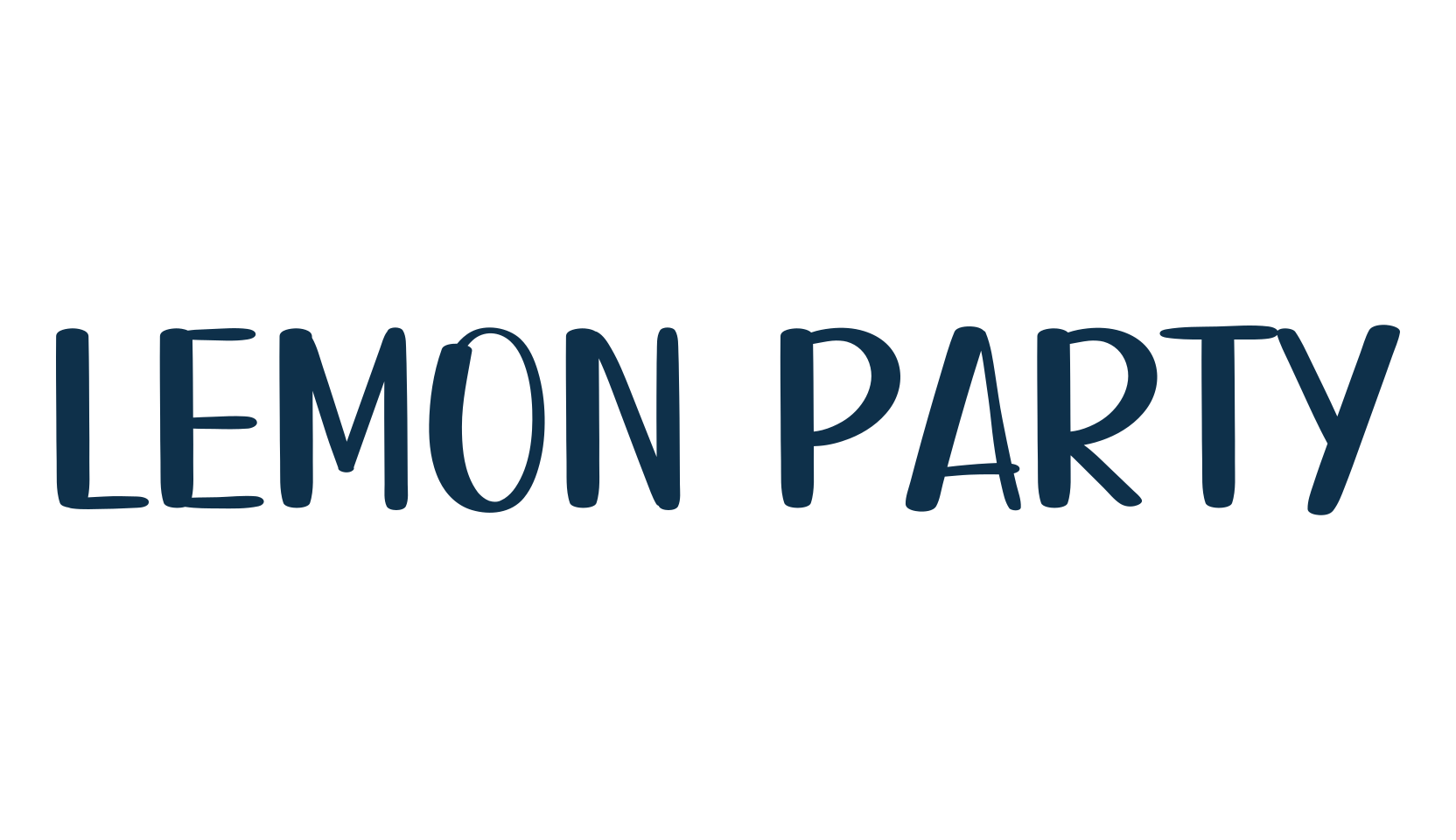 Lemon Party, handwriting font preview