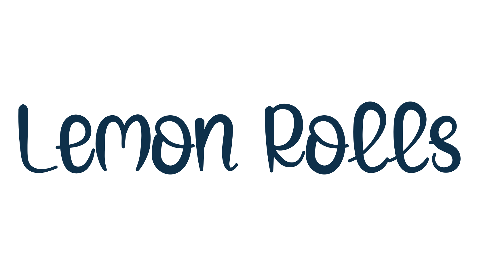 Lemon Rolls, display market font preview
