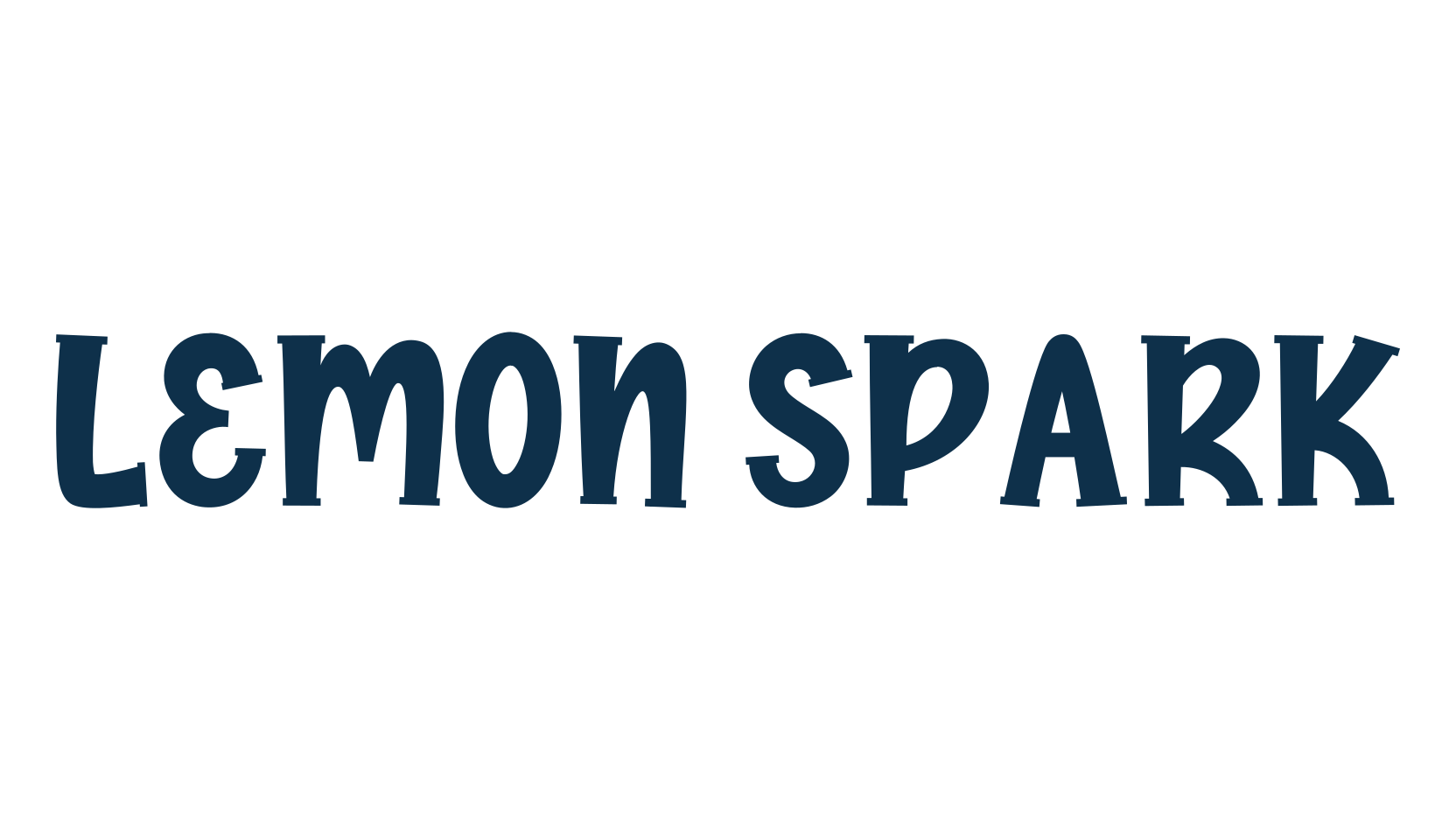 Lemon Spark, cartoon font preview