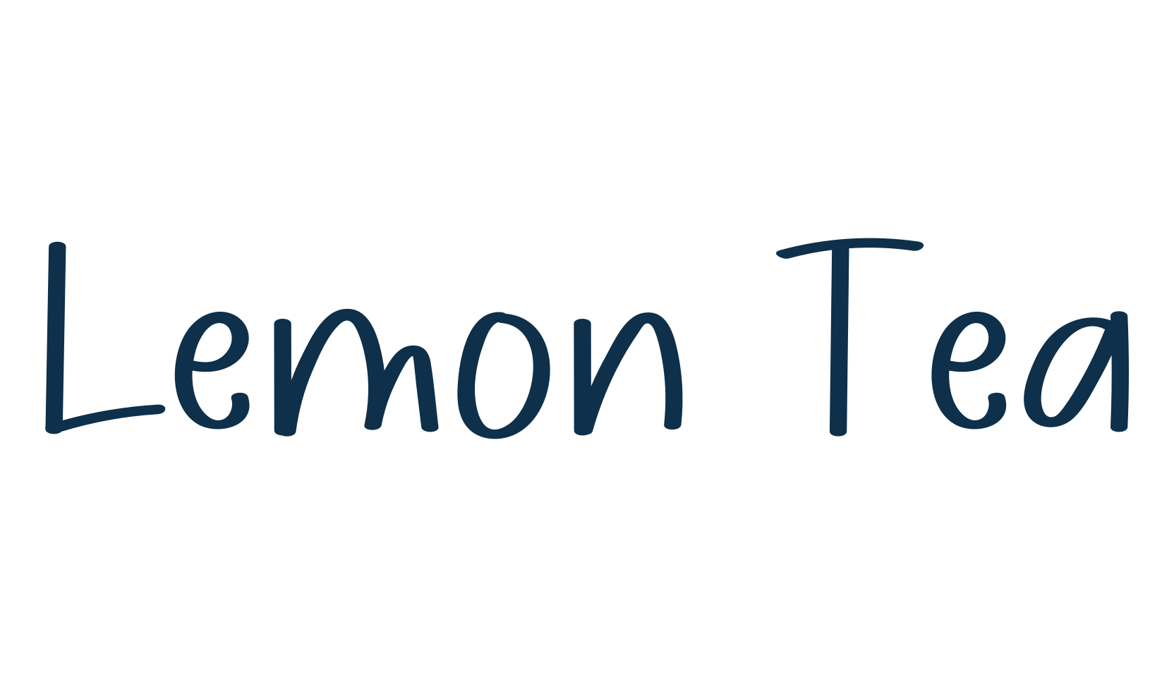Lemon Tea (lemon-tea-4), script handwritten fancy decorative calligraphy font preview