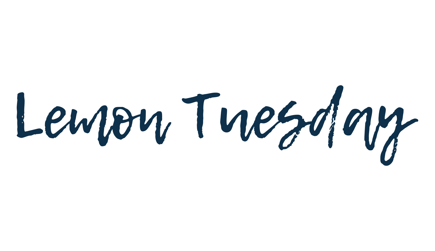 Lemon Tuesday, script handwritten fancy decorative calligraphy font preview