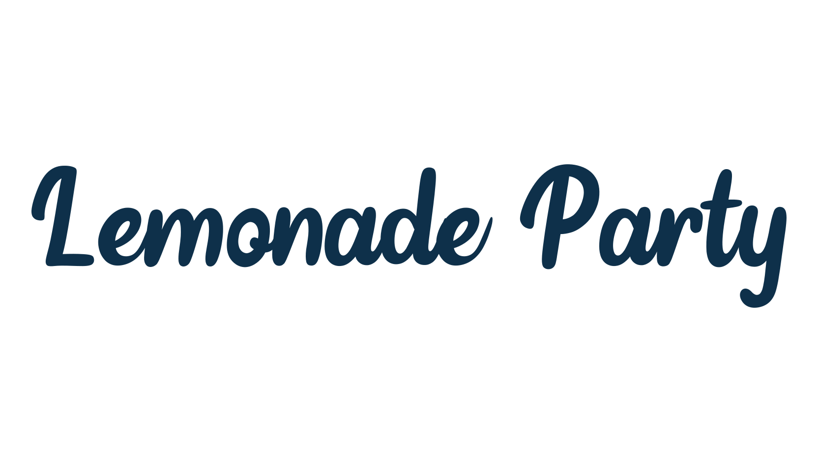 Lemonade Party, fancy decorative font preview