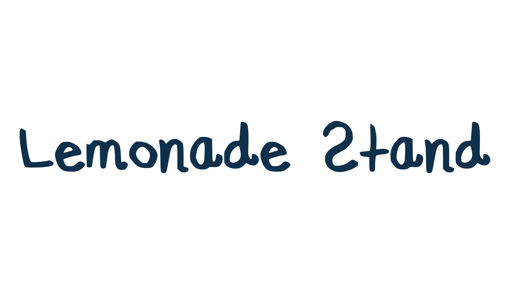 Lemonade Stand, handwriting font preview