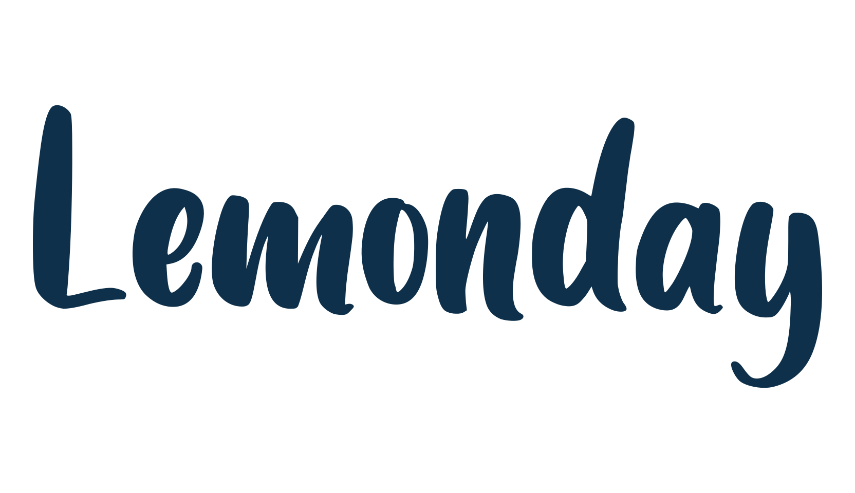 Lemonday (lemonday-2), brush font preview