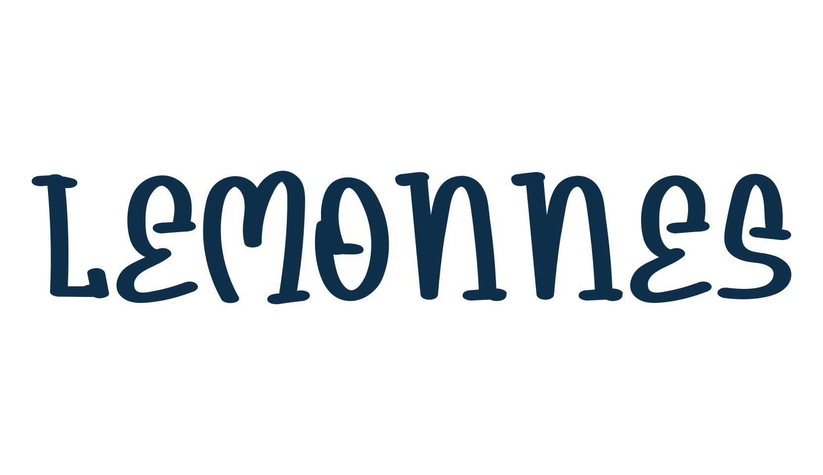 Lemonnes, cartoon font preview