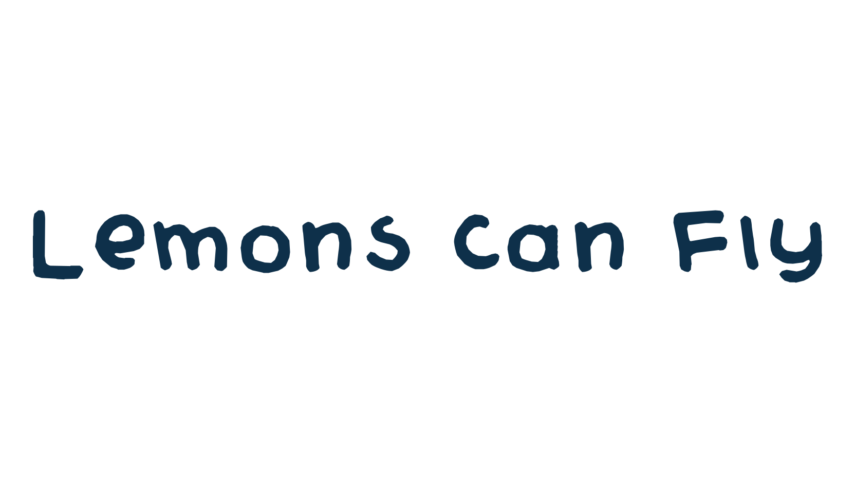 Lemons Can Fly, script handwritten fancy decorative calligraphy font preview