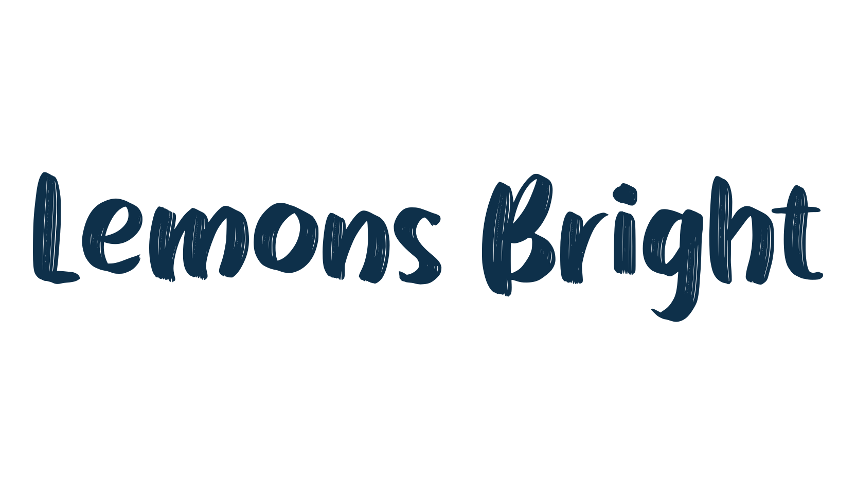 Lemons Bright, various font preview