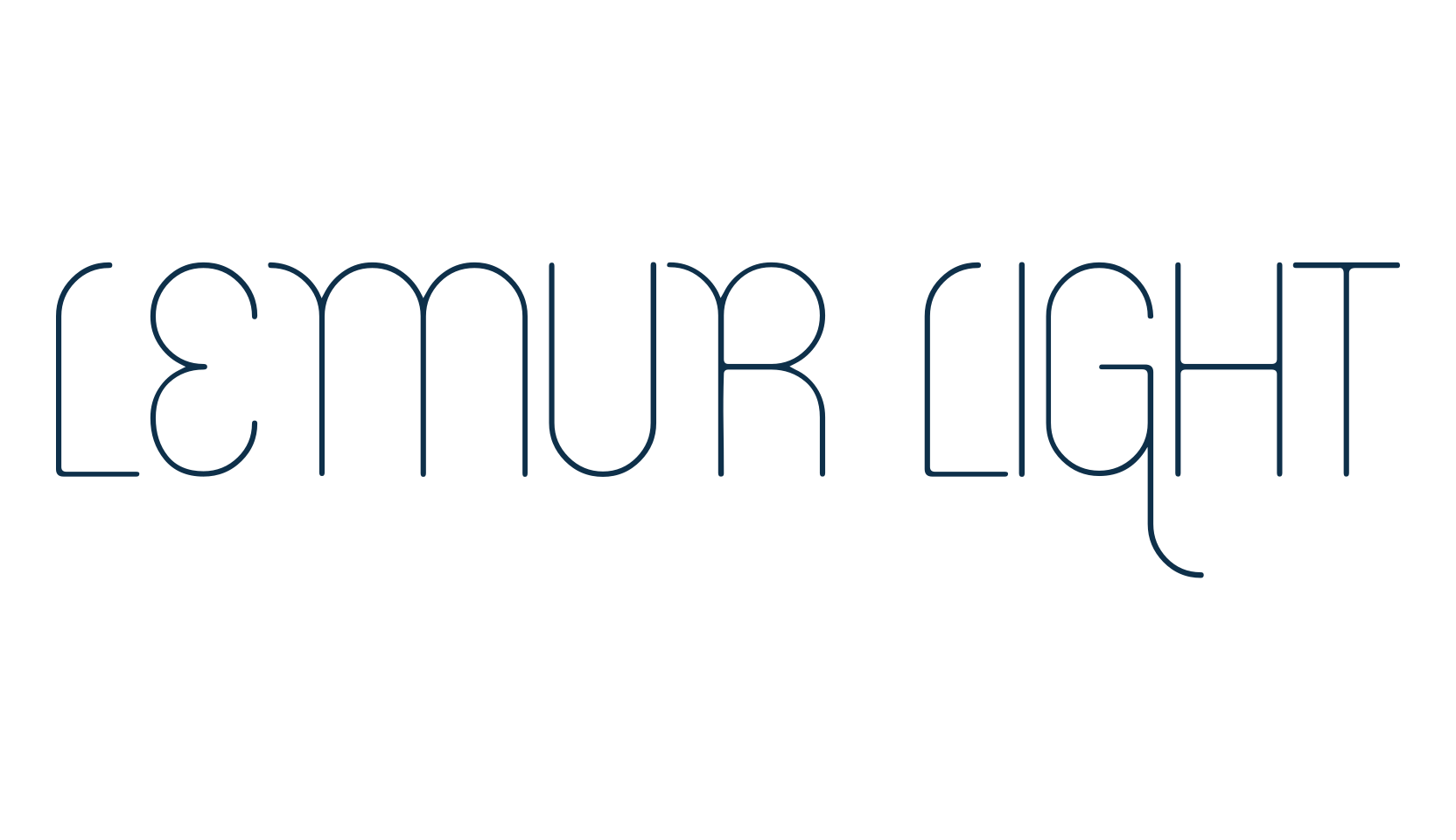 Lemur Light, various font preview