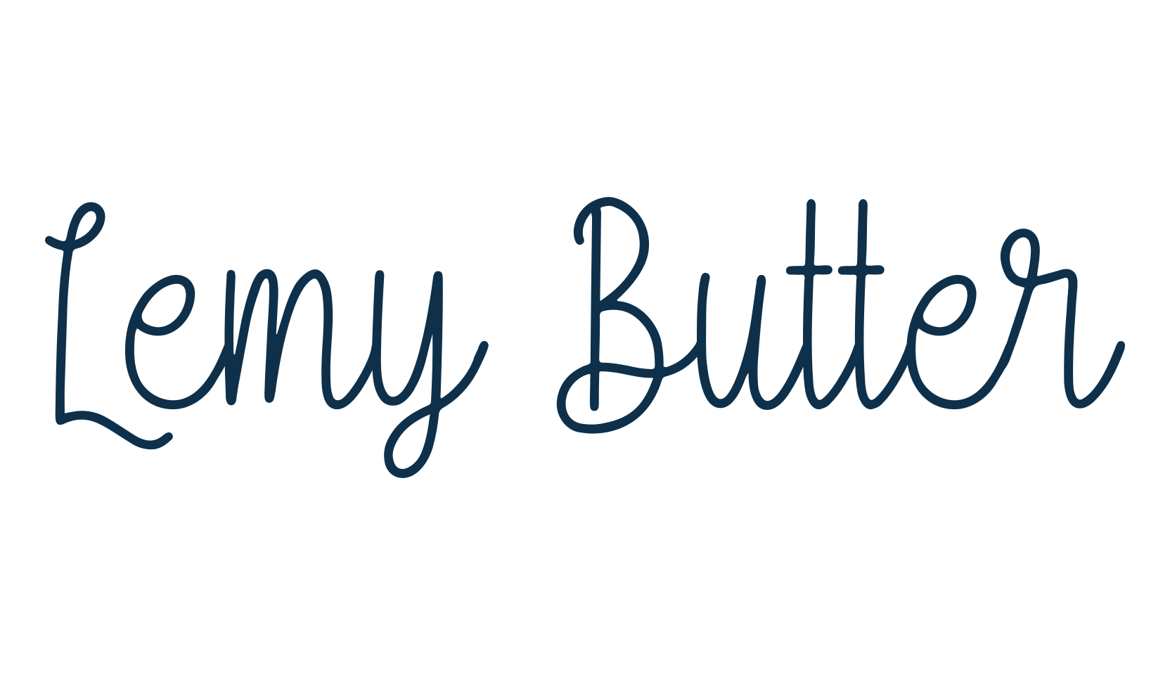 Lemy Butter, fancy decorative font preview