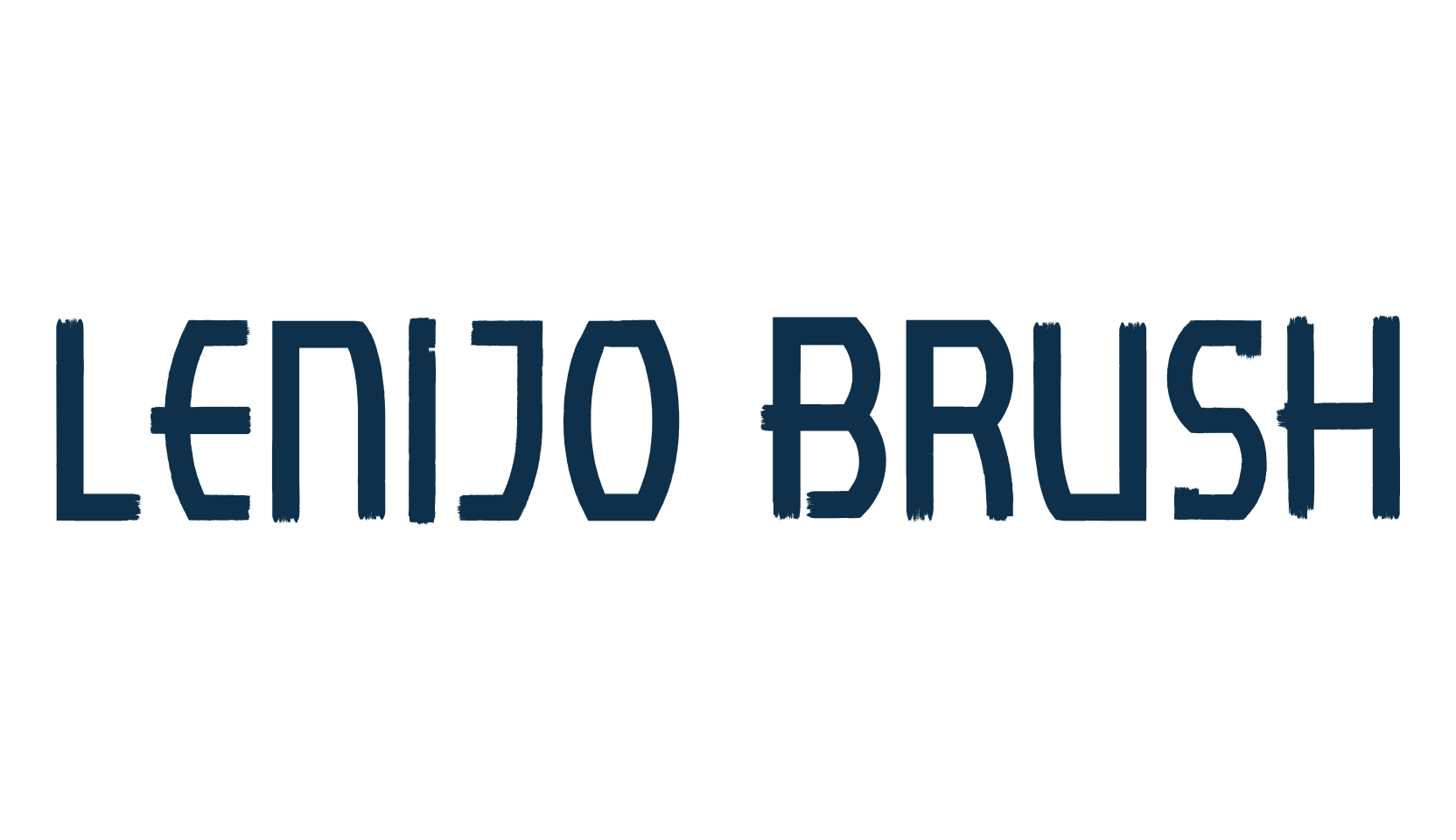 Lenijo Brush, fancy various decorative font preview
