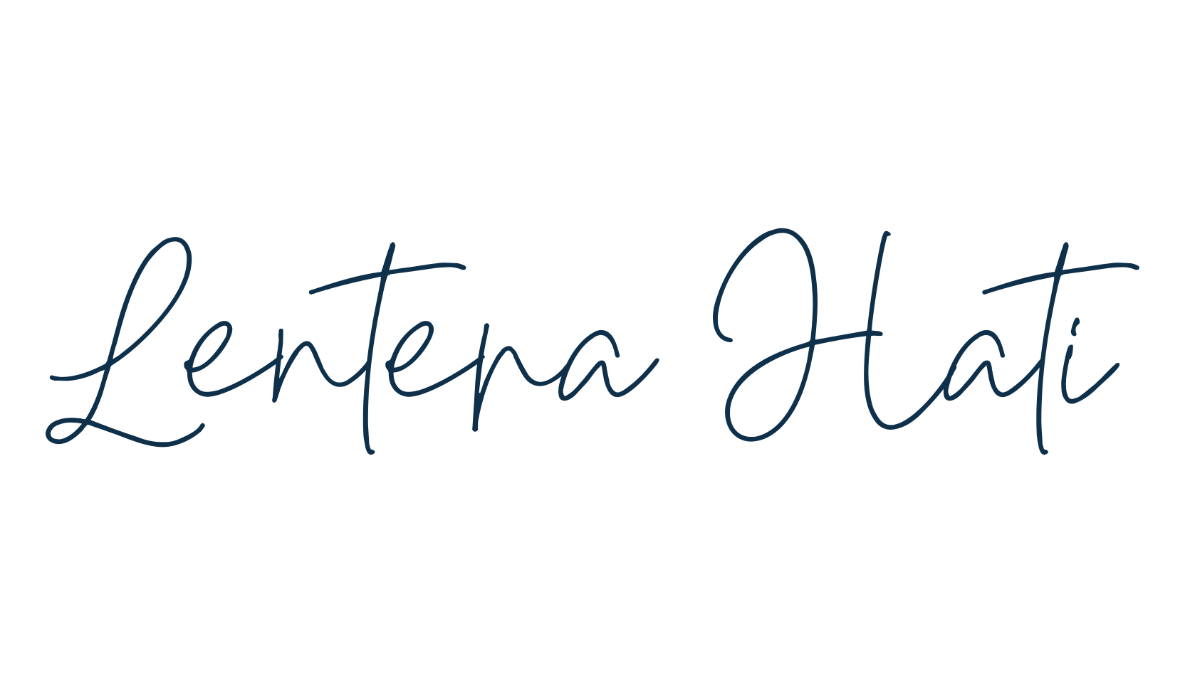 Lentera Hati, handwriting font preview