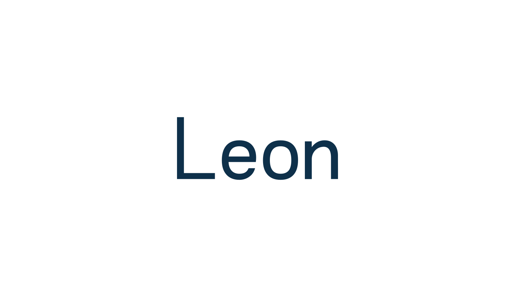 Leon, sans serif font preview
