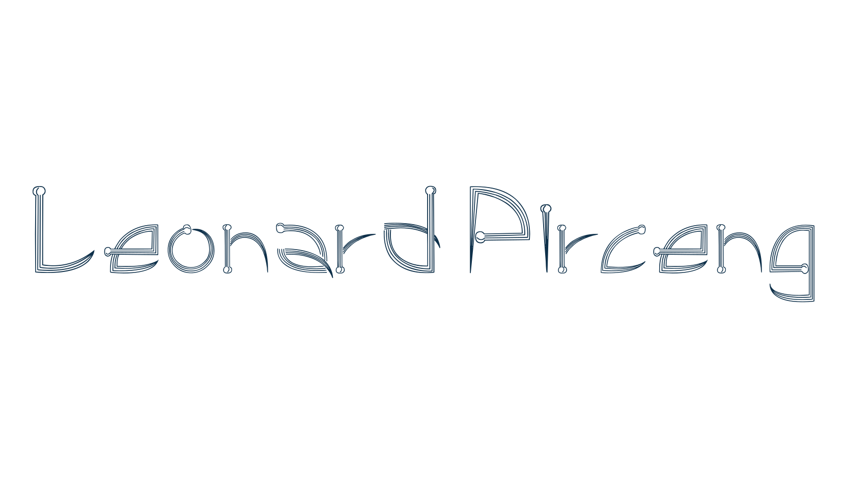 Leonard Pirceng, fancy various gothic font preview