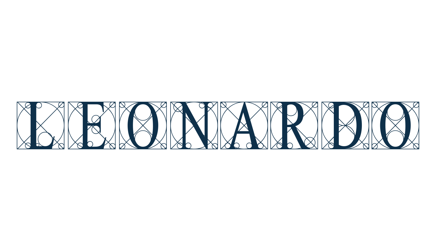 Leonardo, grid font preview